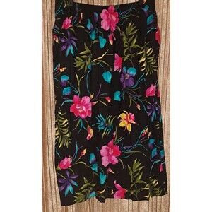 Alfred Dunner‎ Skirt Women's Size 18 Tropical Vintage Multicolor Floral